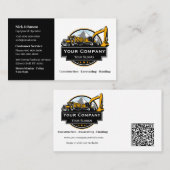 Carte De Visite Société de construction d'équipement lourd profess (Devant / Derrière)