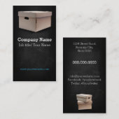 Carte De Visite Société de déménagement/Boîte/Boîtes/Société de ca (Devant / Derrière)