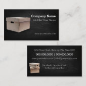 Carte De Visite Société de déménagement/Boîte/Boîtes/Société de ca (Devant / Derrière)