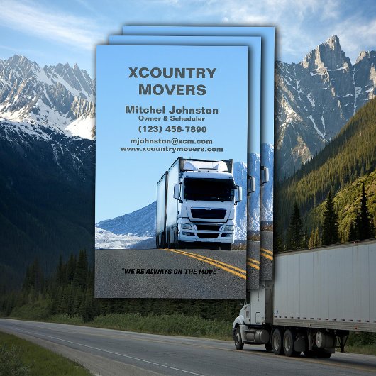 Carte De Visite Société de déplacement et de stockage