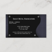 Carte De Visite Société de fabrication de métaux (Devant)