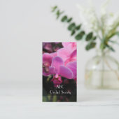 Carte De Visite société de fleurs d'orchidées (Debout devant)