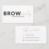 Carte De Visite Société de front (Devant / Derrière)