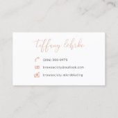 Carte De Visite Société de front (Dos)