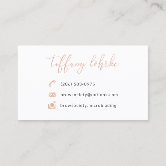 Carte De Visite Société de front (Dos)