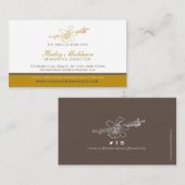 Carte De Visite Société de gâteaux de café de fèves de vanille sur (Devant / Derrière)