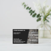 Carte De Visite Société de maçonnerie de pierre (Debout devant)