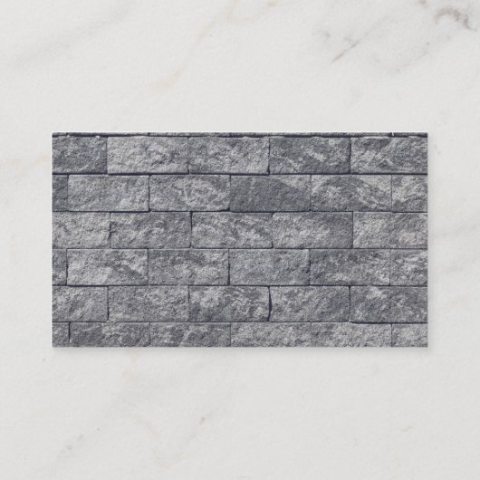 Carte De Visite Société de maçonnerie de pierre (Dos)