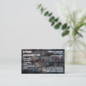 Carte De Visite Société de maçonnerie de pierre (Debout devant)