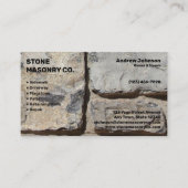 Carte De Visite Société de maçonnerie de pierre (Devant)