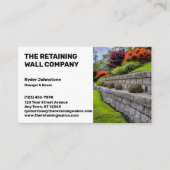 Carte De Visite Société de mur de retenue (Devant)
