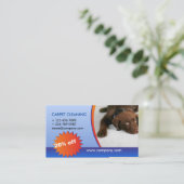 Carte De Visite société de nettoyage de tapis (Debout devant)