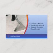 Carte De Visite société de nettoyage de tapis (Dos)