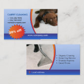 Carte De Visite société de nettoyage de tapis (Devant / Derrière)
