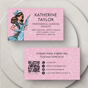 Carte De Visite Société de nettoyage d'entretien
