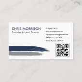 Carte De Visite Société de peinture Code QR Professionnel (Dos)