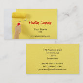 Carte De Visite société de peinture/peintre/dessinateur (Devant / Derrière)