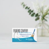Carte De Visite Société de peinture | Sky Blue professionnel (Debout devant)