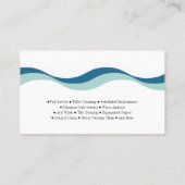 Carte De Visite Société de piscines et de traitement de l'eau (Dos)