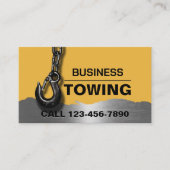 Carte De Visite Société de remorquage professionnel remorque Truck (Devant)