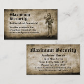 Carte De Visite Société de sécurité (Devant / Derrière)