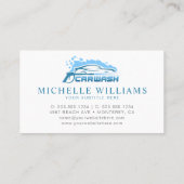 Carte De Visite Société de service de lavage moderne (Dos)