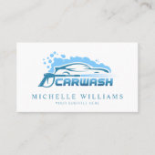 Carte De Visite Société de service de lavage moderne (Devant)