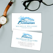 Carte De Visite Société de service de lavage moderne