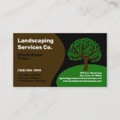 Carte De Visite Société de services de paysage (Devant)