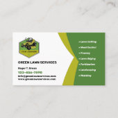 Carte De Visite Société de services de pelouse (Devant)