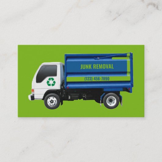 Carte De Visite Société de suppression de junk (Devant)