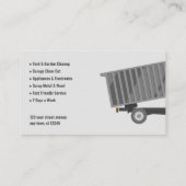 Carte De Visite Société de suppression de junk (Dos)