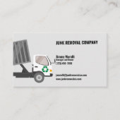 Carte De Visite Société de suppression de junk (Devant)