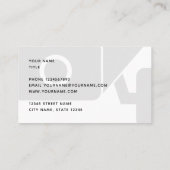 Carte De Visite Société de surveillance vidéo de caméra de sécurit (Dos)