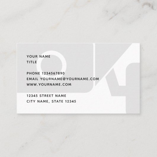 Carte De Visite Société de surveillance vidéo de caméra de sécurit (Dos)