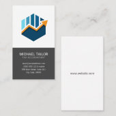 Carte De Visite Société de taxe comptable | Logo Finance | Finance (Devant / Derrière)