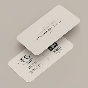 Carte De Visite Société de transport de taxi de voiture Sable Mini