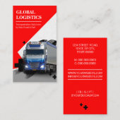 Carte De Visite Société de transport et de logistique (Devant / Derrière)