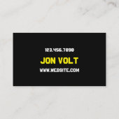 Carte De Visite Société d'électricité électrique moderne (Dos)