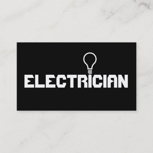 Carte De Visite Société d'électricité électrique moderne (Devant)