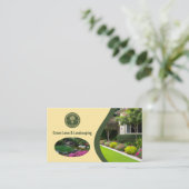 Carte De Visite Société d'entretien de pelouse et d'aménagement (Debout devant)