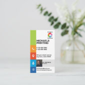 Carte De Visite Société d'Impression Professionnelle (Debout devant)