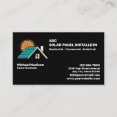 Carte De Visite Société d'installation de panneaux solaires (Devant)
