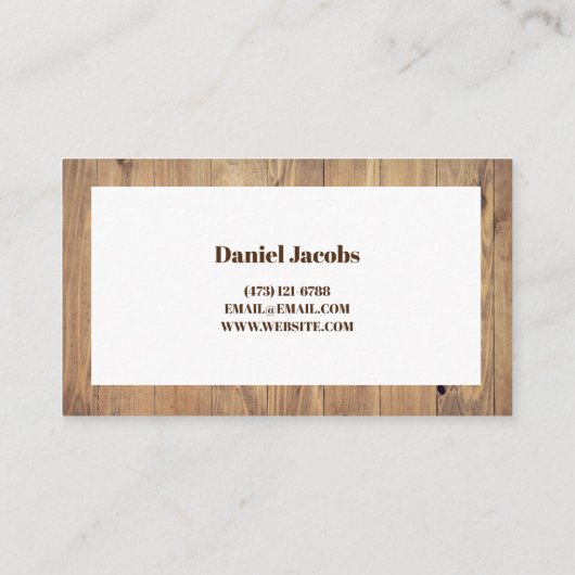 Carte De Visite Société d'installation de plancher (Dos)