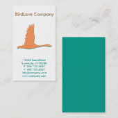 Carte De Visite société d'oiseaux sur mesure (Devant / Derrière)