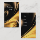 Carte de visite Société Gold Bronze Abstrait (Devant / Derrière)