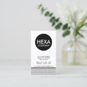 Carte De Visite société hexagonale ordinaire (Debout devant)