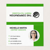 Carte De Visite Société | Modèle professionnel d'entreprise (Extérieur déplié)