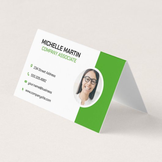 Carte De Visite Société | Modèle professionnel d'entreprise (Devant)