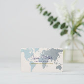 Carte De Visite Société ou individu de l'agent de voyage (Debout devant)